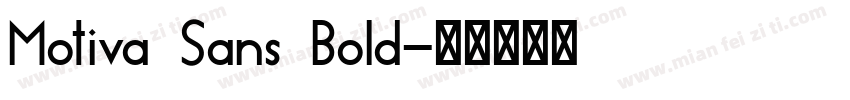 Motiva Sans Bold字体转换